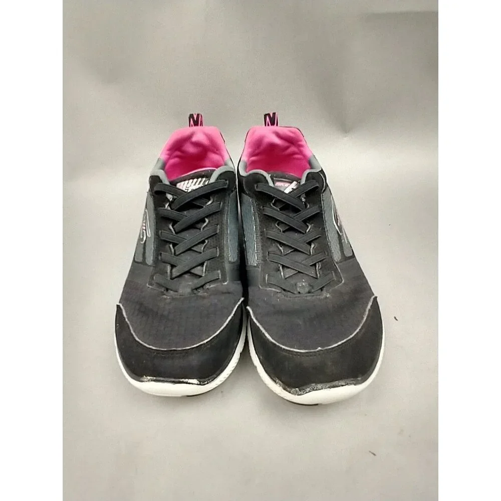 Skechers Dual Lite‎ Light Weight Sneakers Black Pink Women's 7